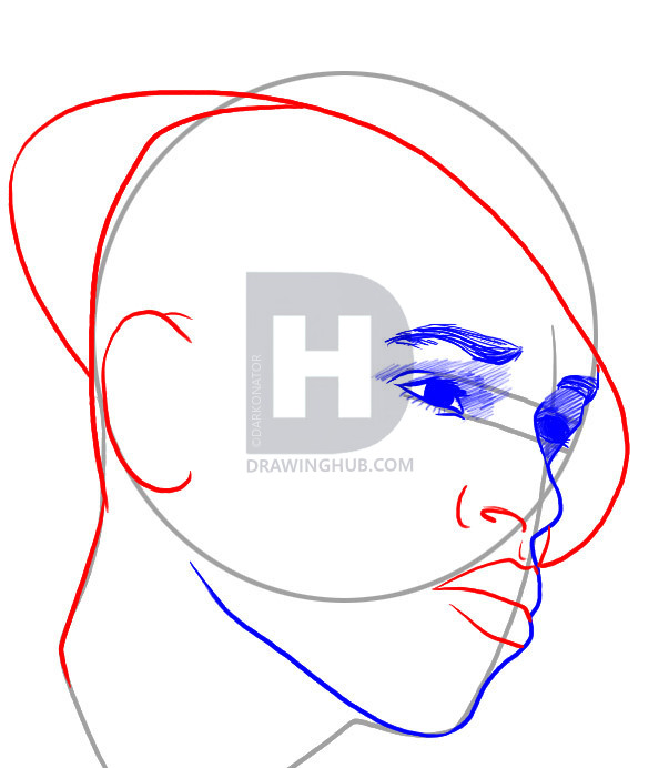 603x692 How To Draw Chris Brown, Step