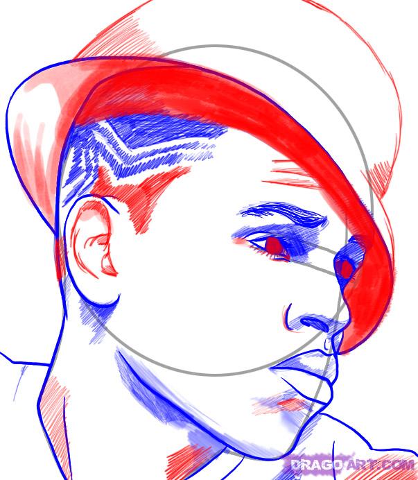 603x692 Step How To Draw Chris Brown