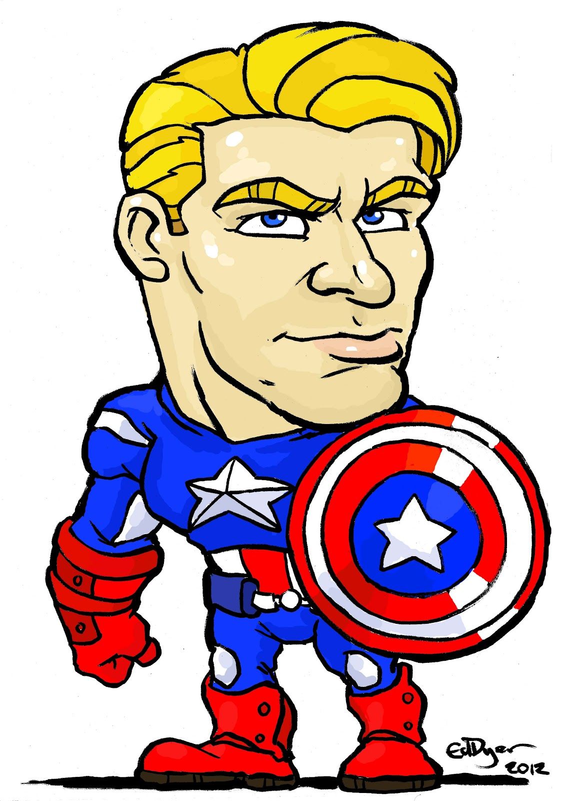 1164x1600 the art of ed dyer chris evans as captain america