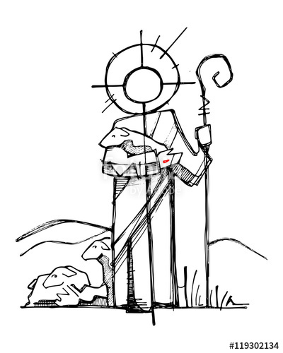 400x500 Jesus Christ Good Shepherd Stock Image And Royalty Free Vector