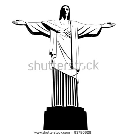 438x470 christ the redeemer clipart drawing
