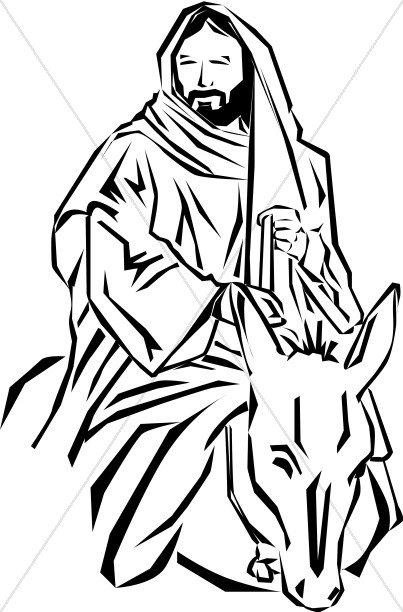 403x612 Jesus Of Nazareth Palm Sunday Clipart