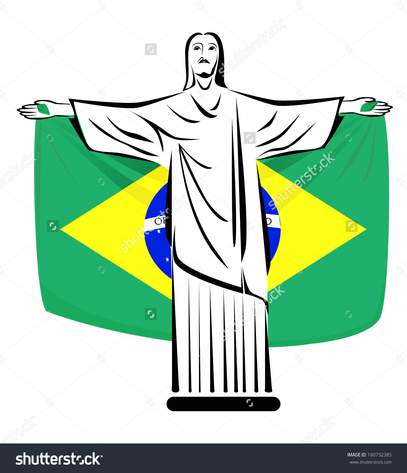 1379x1600 christ the redeemer clipart