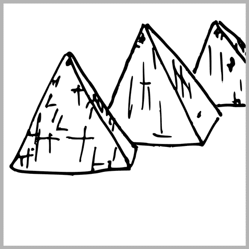 500x500 most famous landmarks and skylines in the world as sketches