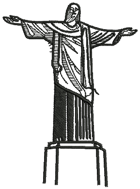 289x390 christ the redeemer embroidery design cool embroidery design