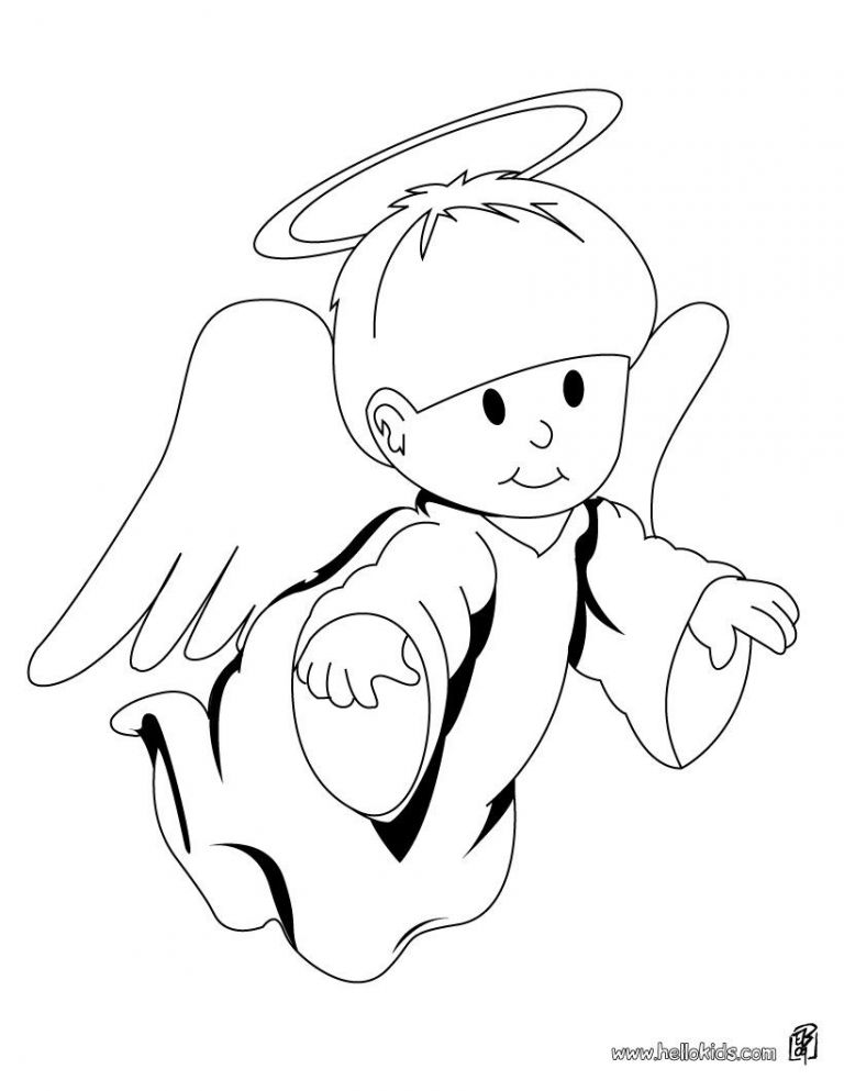 768x993 Christmas Angel Coloring Pages Luxury Images Image Detail For Cute