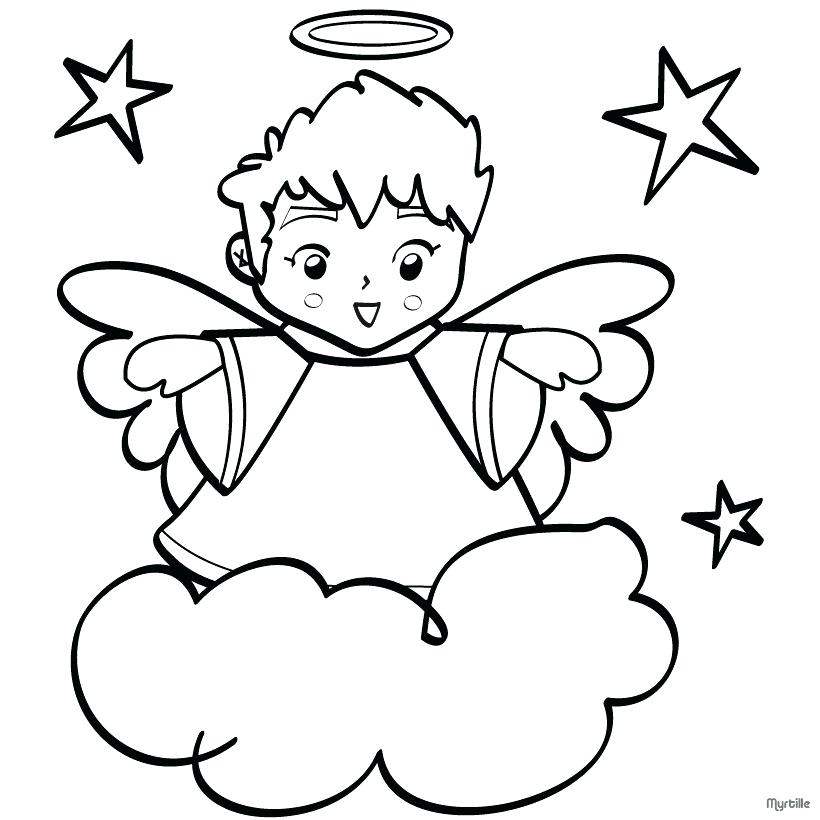 820x820 Christmas Angels Coloring Pages Angel Coloring Pages Baby Angel