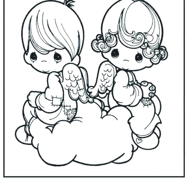 791x800 Christmas Angels Coloring Pages Download Free Printable