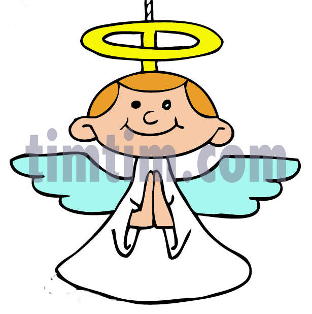 615x618 Fancy Christmas Angel Clipart Drawing