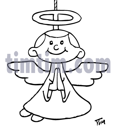 397x428 Free Drawing Of Christmas Angel From The Category Christmas