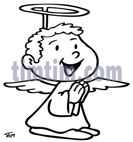434x465 Free Drawing Of Christmas Angel Boy Bw From The Category