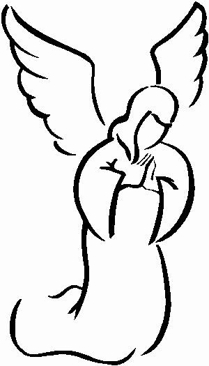300x525 Christmas Angel Drawing, Angel