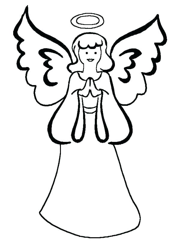 Christmas Angel Drawing | Free download on ClipArtMag