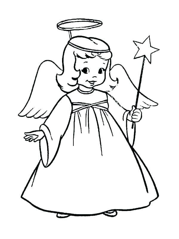 Christmas Angel Drawing | Free download on ClipArtMag