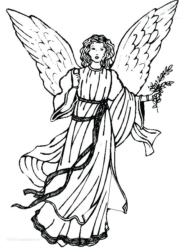 596x798 Christmas Angel Coloring Pages For Adults Angels