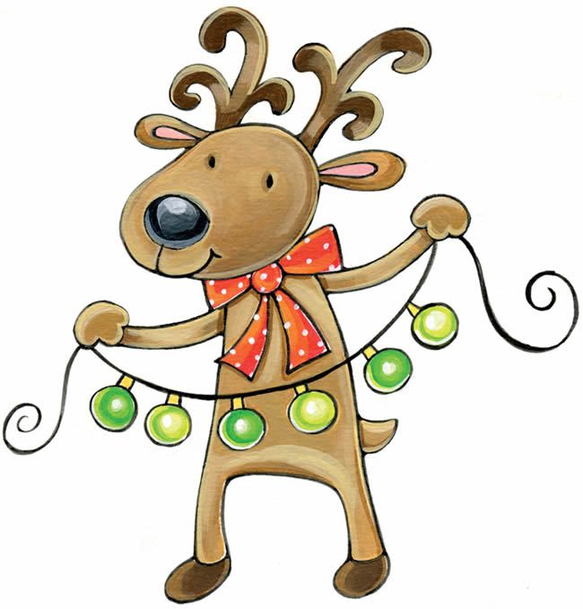 650x679 Christmas Animal Clipart