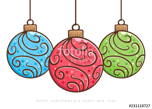 500x357 Christmas Ball Ornament Hand Drawing Stock Image And Royalty Free