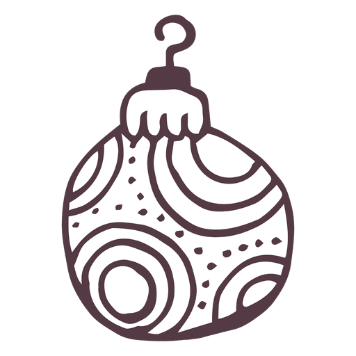 512x512 Christmas Ball Hand Drawn Icon