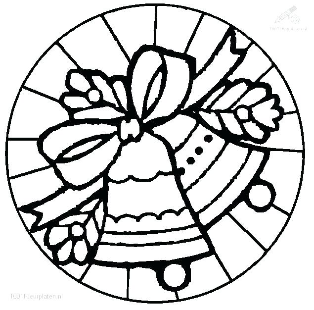 635x626 Christmas Bell Coloring