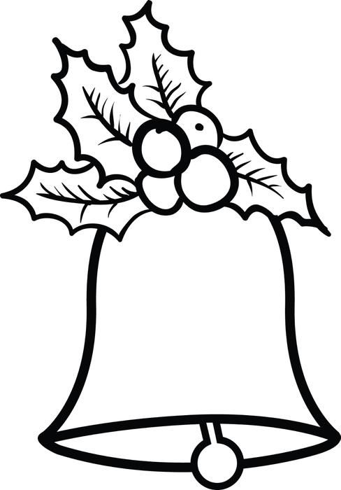 488x700 Christmas Bell Coloring Pages With Printable