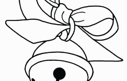 420x270 Christmas Bells Coloring Pages Free Luxury Lovely Bell Drawing