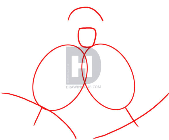 588x489 How To Draw Christmas Bells, Step