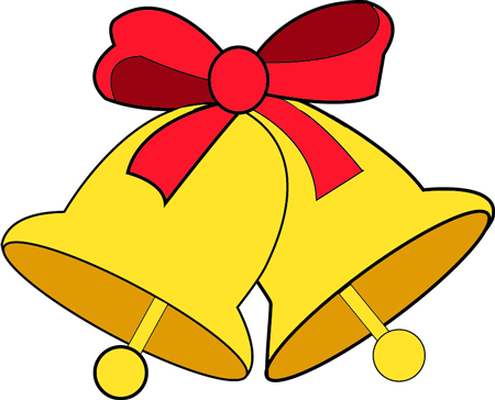 450x364 How To Draw Christmas Bells And Bow Step