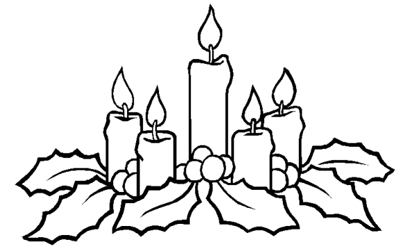 580x361 Printable Free Coloring Pages For Christmas Candles Joulu