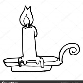 336x336 Candle Drawing Step