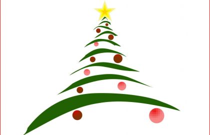 420x270 Christmas Tree Drawing Easy Simple Christmas Card Drawing