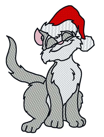 417x550 Christmas Cat