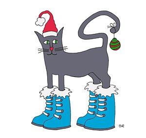 300x285 Whimsical Cat Drawings