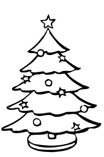 332x500 Check Out Some Best Christmas Tree Coloring Pages