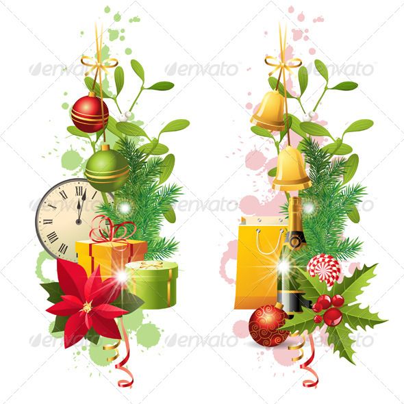 590x590 Bright Vertical Christmas Borders And Cs Included