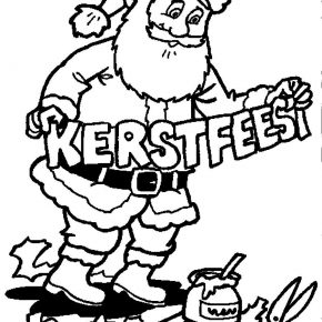 290x290 Two Santa Claus Prepare For Christmas Celebration Coloring Pages