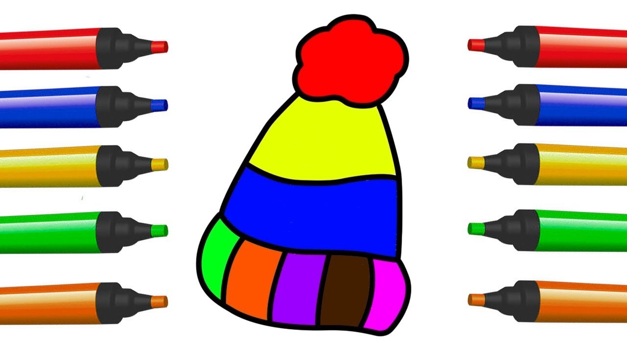 1280x720 How To Draw For Kids Christmas Hat Painting And Drawing