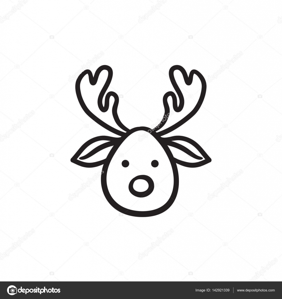 Christmas Deer Drawing