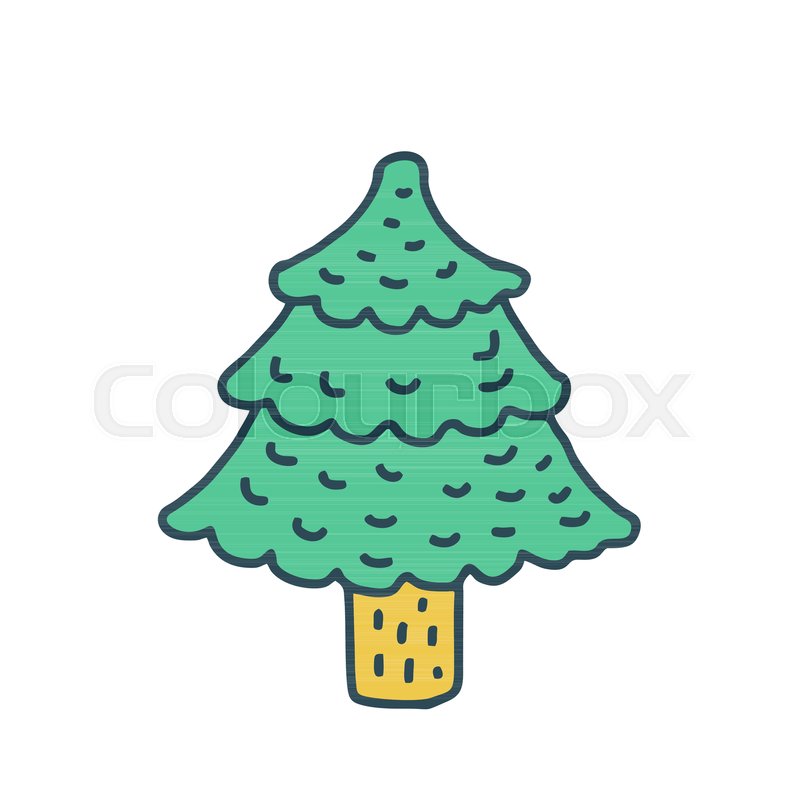 800x800 Christmas Tree Drawing Design Halloween Holidays Wizard