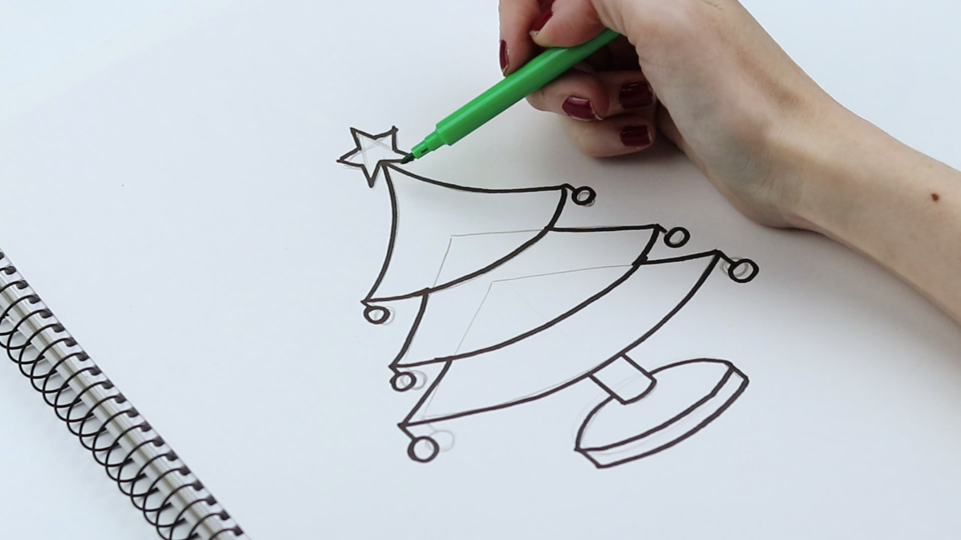 1920x1080 Huge Collection Of 'christmas Drawing Outlines' Download More