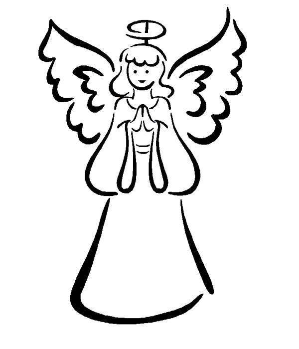 600x700 Inspirational Christmas Angel Clipart Angel Drawings Book