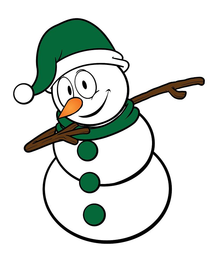 750x900 Cool Dabbing Snowman Winter Fun Christmas Holidays Drawing