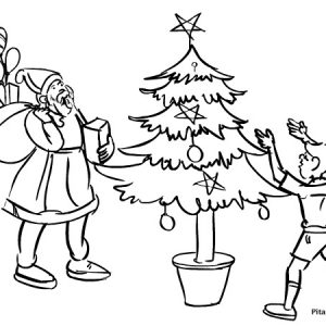 300x300 Christmas Festival Drawing Images For Kids