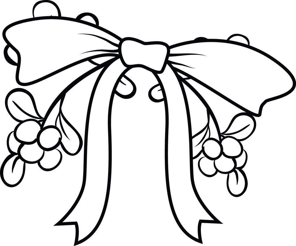 1024x851 Mistletoe Coloring Pages Printable Line Drawing Christmas Kids