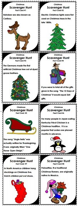 269x703 Try This Christmas Scavenger Hunt Game With Your Class! Holidays