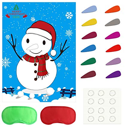 425x425 Tuparka Pin The Nose On The Snowman Holiday Reusable