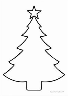 236x333 Christmas Tree Drawing Outline