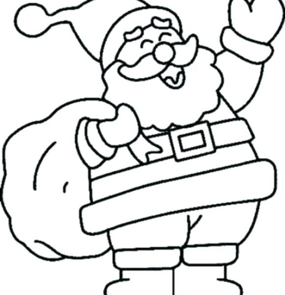 580x600 Christmas Clipart To Color Christmas Clipart To Color Printable
