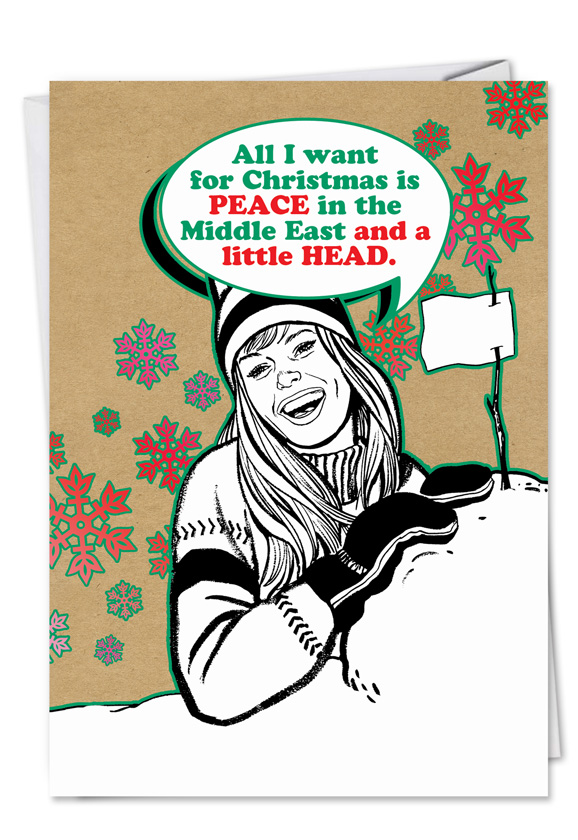 578x840 A Little Head Funny Christmas Card
