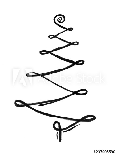 380x500 black brush and ink artistic decorative rough grunge hand drawing