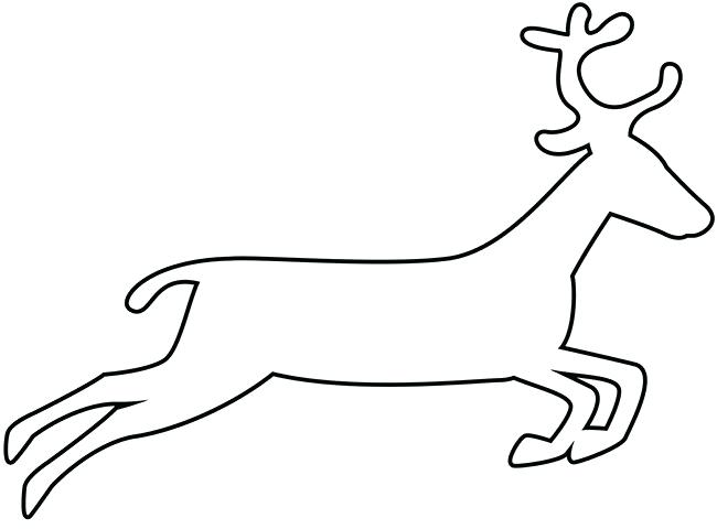 650x480 Reindeer Template Animal Templates Free Premium Christmas Cut Out